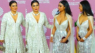 Baapre!! Aaj Toh Maa Beti Ka Double Dhamaka 😱😲 Kajol Wid Nysa Flaunts Her Huge Cleavage In HOt Dress