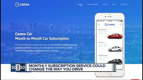 Monthly subscription service could change the way you drive