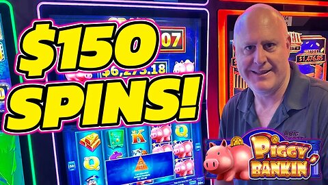 I WON HUGE JACKPOTS Playing Piggy Bankin at $150/SPIN!