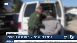 Dozen arrested in San Diego ICE raids
