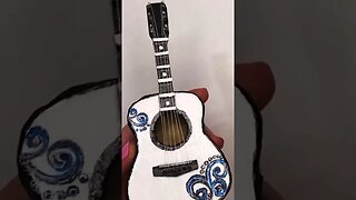 DIY Miniature Guitar from cardboard | Cardboard craft | Simple idea