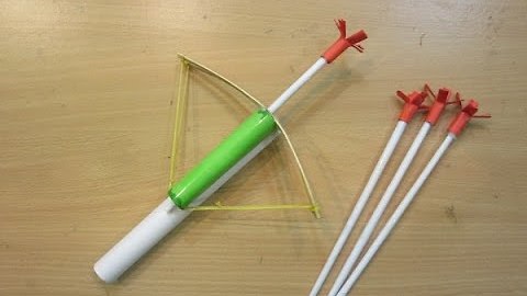 How to make a Paper Crossbow - how made toy for kids - toy for kid