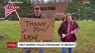 Help Wanted: Police departments struggling to get new recruits