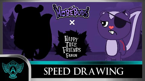 Speed Drawing: Happy Tree Friends Fanon - Amethyst | Mobebuds Style