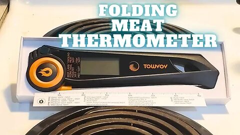 Ultra Long Digital Meat Thermometer with an AUTO ON/Off Foldable Probe