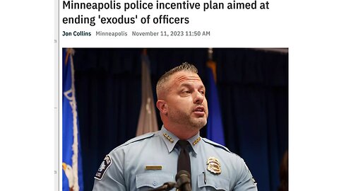 Minneapolis police incentive plan aimed at ending 'exodus' of officers