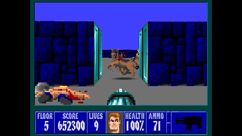 Wolfenstein 3D, DOS, 1992 - 100% Complete, Episode 2 Floor 5