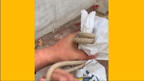 how to tie a rope in a sack