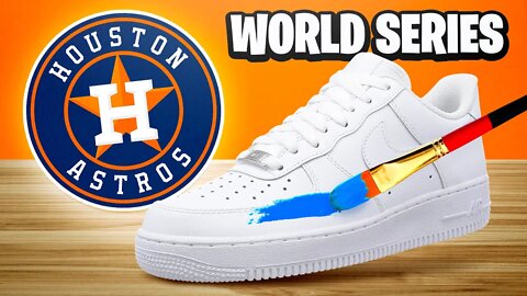 Customizing Shoes! 👟🎨 (HOUSTON ASTROS SPECIAL EDITION)