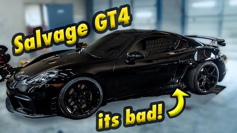 Rebuilding 2021 Porshe Gt4 Hiding Major Frame DAMAGE Underneath, Part 1