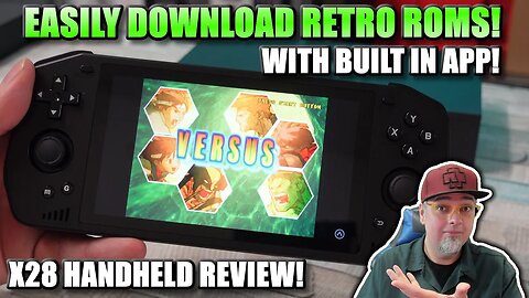This Handheld Let's You Pick ROMS To Download & Play! Powkiddy X28 Review.