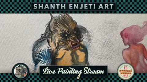 🔴 LIVE! Painting a Fantasy Horror Comic with Shanth Enjeti | Live at the CG Waffle Lodge!