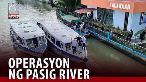 Operasyon ng Pasig River Ferry Service, apektado dahil sa sobrang kapal ng basura sa Ilog Pasig