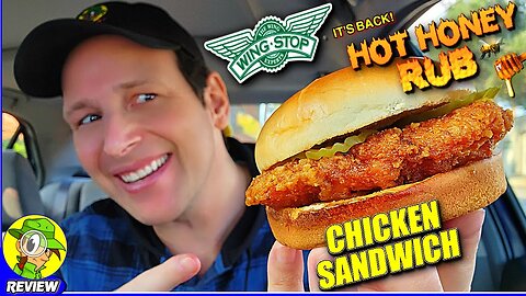Wingstop® HOT HONEY RUB CHICKEN SANDWICH Review 🛩️🔥🍯🐔🥪 ⎮ It's Back! 😍 Peep THIS Out! 🕵️‍♂️