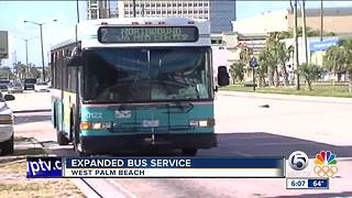 Expanded Palm Tran service in West Palm Beach
