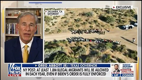 Gov Greg Abbott: There's Been NO Change At The Border Since Biden's EO