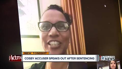 Bill Cosby accuser speaks out after sentencing