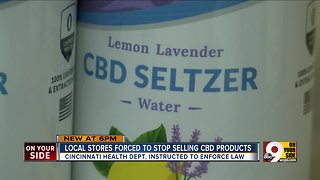 Local stores forced to stop selling CBD prodcuts