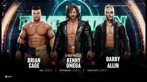 AEW Fight Forever Kenny Omega Road to Elite Part 12 Omega v Allin v Cage for the FTW Title
