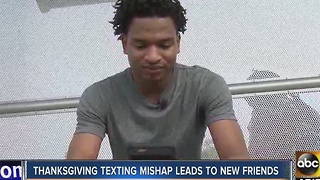 Thanksgiving texting mishap leads to new friends