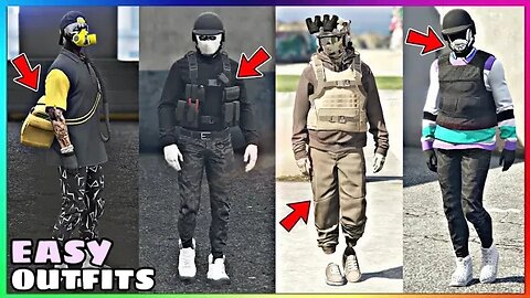 Top 4 Easy To Make Male Tryhard Outfits Using Clothing Glitches #21 (GTA Online)