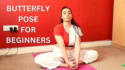 How to do butterfly pose to release tight hips and hamstrings. Stretching follow along