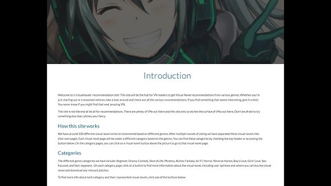 Visual Novel Recommendations by genre as voted by /r/visualnovels