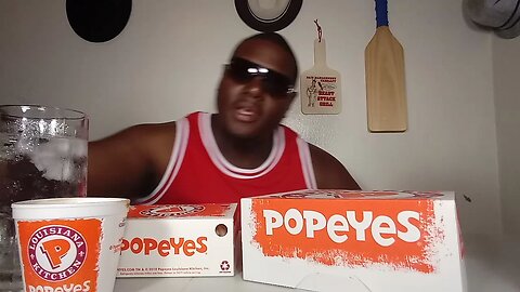 Popeye's Chicken Eating Show