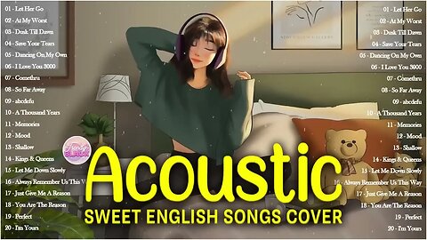 Sweet Cover English Acoustic Love Songs Playlist 2023 ❤️ Soft Acoustic Cover Of Popular Love Songs 4