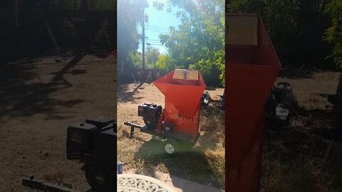 husband gets a new toy (wood chipper)!