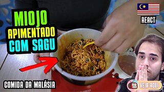 MIOJO COM SAGU: um PRATO GOURMET ou BIZARRO? Reagindo a COMIDAS DE RUA DA MALÁSIA | Veja Aqui Reacts