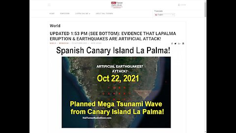 World Emergency Alert! Satanic Planned Mega Tsunami Wave from Spanish Canary Island La Palma