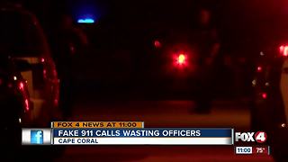 Fake 911 calls wasting officers time