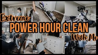 *EXTREME* POWER HOUR CLEAN WITH ME & LAUNDRY MOTIVATION 2021 | SPEED CLEANING MOTIVATION | ez tingz