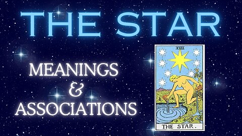 The Star tarot card - Meanings and associations #thestar #tarotary #tarot #tarotcardmeanings