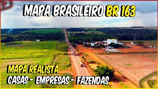 MAPA BRASILEIRO COM FAZENDAS E EMPRESAS REAIS BR 163 PARA FARMING SIMULATOR