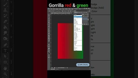 Gorrila gradient shorts editing photo editing in Photoshop -short tutorial #photoshop #shorts