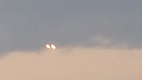 Possible UFO sighting over lake in Macedonia