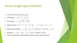 Vector Length Approximation