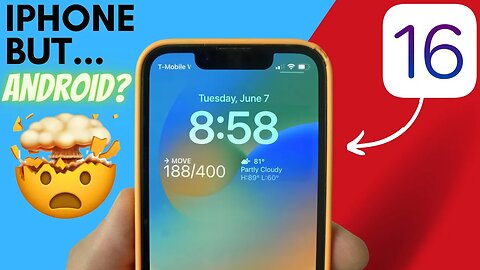 iOS 16 Turns iPhone Into Android 😅 - Walkthrough
