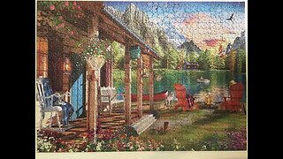 Evening on the Lake - Time Away - Masterpieces Jigsaw Puzzle (1000 pieces)