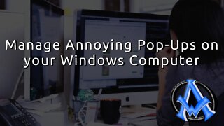 Manage Notification Pop-Ups on Windows