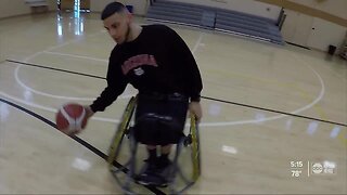 Tampa man earns scholarship to play wheelchair basketball
