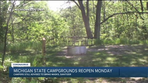 Michigan campgrounds set to reopen Monday
