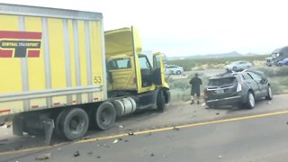 KNXV I-10 crash involving semi truck, vehicles