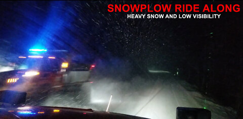 Eastbound plow run on US50 over Monarch Pass in heavy snow