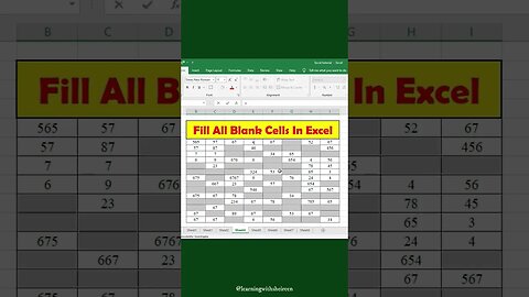 How to Fill All Blank Cells with a Formula in Excel #exceltips #excel #microsoftexcel #computer