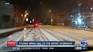 Storms bring hail to Denver metro area