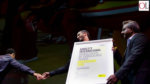 Colin Kaepernick Given Amnesty International's Highest Award