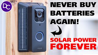 No More Batteries! ALL Solar Power - iTODOS Solar Panel Mount For Blink Doorbells